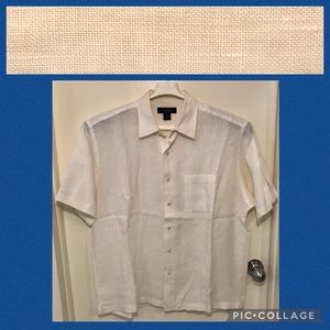 New Brooks Brothers Irish Linen Short Sleeve Shirt